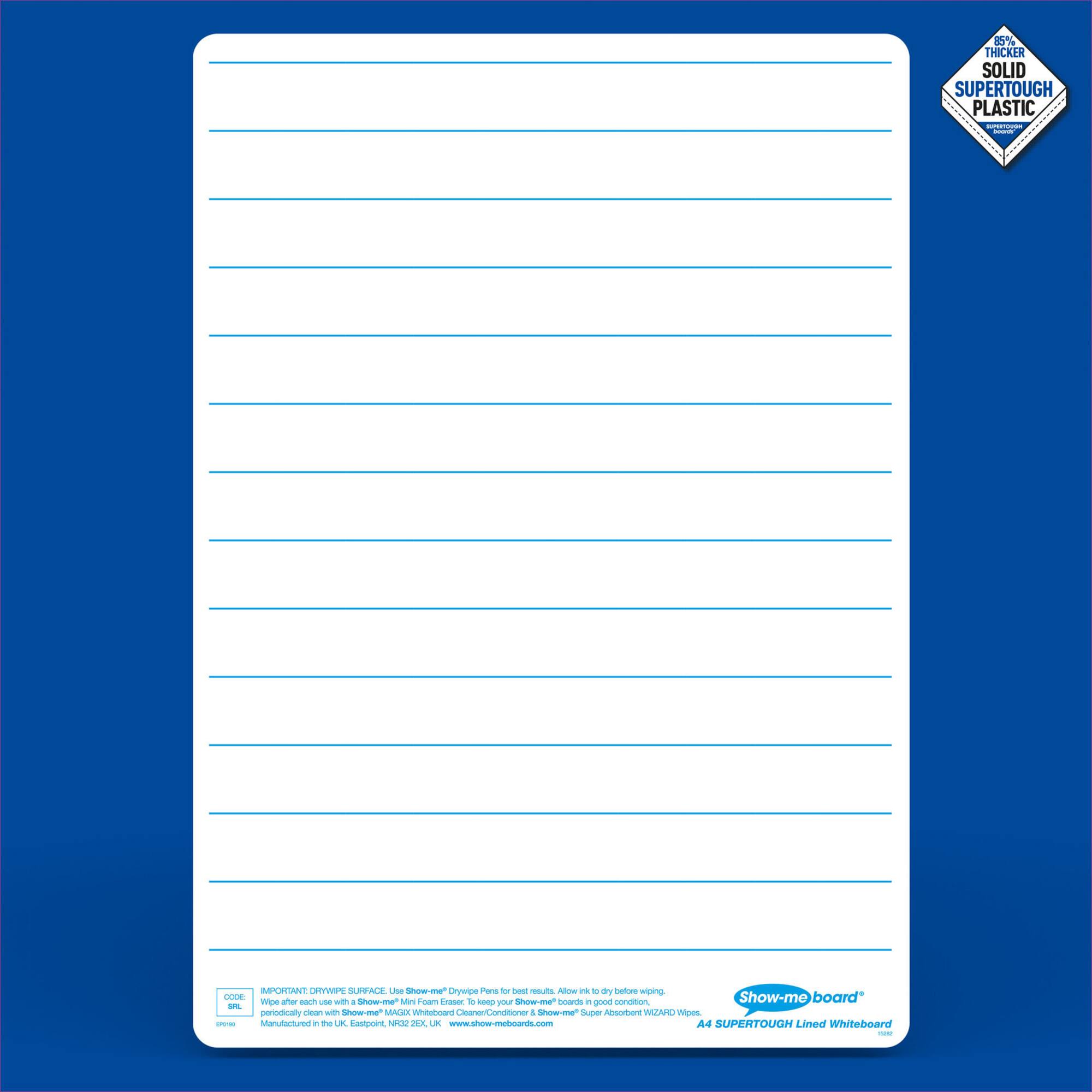 Show-me® A4 Lined/Plain Lapboards Bulk Box Set